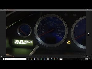 Clearing Volvo XC90 Time for Regular Maintenance Reminder Message