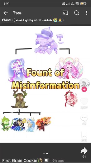 The Fount of Misinformation This is to correct the misinformation of the First Witch glazer that has been circulating online. The Beasts are the ones whose only related to the First Witches. The Guardians of Nature stands on their own, while they are not related to many beings and factions of cookies, they still keep in touch with every cookies around. #cookierunkingdom #crk #cookierun #cookierunovenbreak #crob