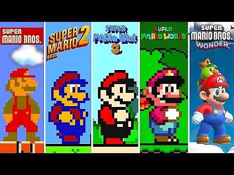Evolution of 2D Super Mario Bros Graphics (1985-2025)