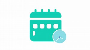 Download Calendar and time clock ticking animated footage for free