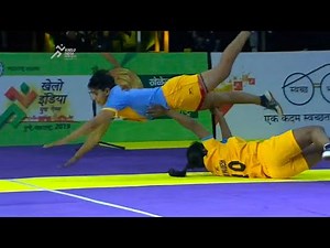 Haryana vs Uttar Pradesh Girl's Kabaddi Match Full Highlights | Khelo India School Games 2019