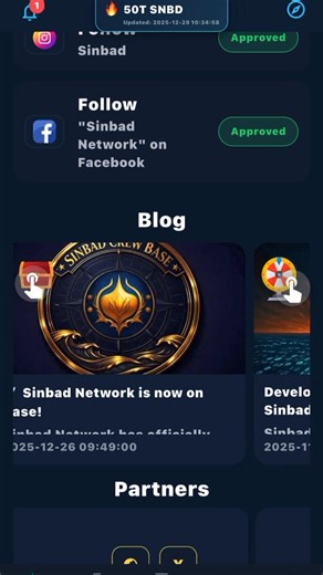 Crew, iOS testing has officially begun! 🚀 Work continues at full speed to bring Sinbad Network to iPhone users. Get ready… a big step is coming soon. ⚓🔥 #SinbadNetwork #iOS #iPhone #Web3 #Base #GameFi #SNBD #CrewAlwaysWins #Crypto #blockchainbase | Sinbad Network