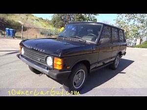 Land Rover Range Rover County 4x4 SUV Luxury Sport First Generation 1990 3.9L V8 Offroad Vehicle