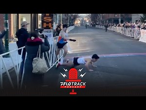 Physical Finish In Turkey Trot Sends Runner Into Barrier