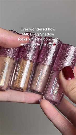 Colorgram Milk Bling Shadow Swatches - Nighttime Edition