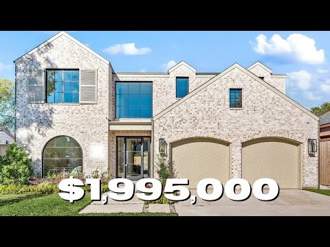 DALLAS REALTORS TOUR A $1.9M TRANSITIONAL HOME | Elegant Stone Modern House Tour Near Dallas, Tx!