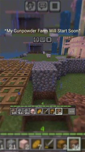 my gunpowder farm will start soon #minecraft #survivalmode #minecraftmeme #gaming #minecraftmarketpl
