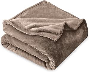 Bare Home Fleece Blanket - Twin/Twin Extra Long - Ultra-Soft Lightweight for Bed, Sofa, and Couch - Luxury Microplush - Cozy Warm Blanket (Twin/Twin XL, Taupe)