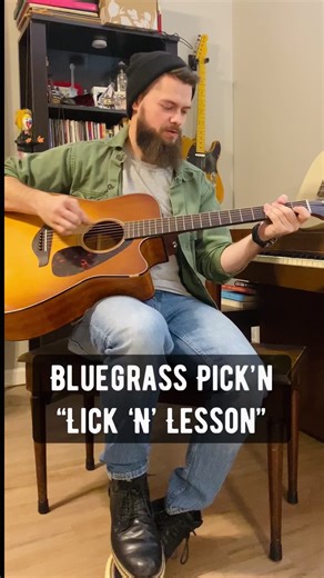 Bluegrass Pickin “Lick N Lesson” for your practicing pleasure. #bluegrass #flatpicking #acousticguitar #bluegrassguitar