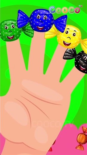 Color Finger Family Toffees | Learn Colors Nursery Rhymes & Kids Songs | Cooco TV