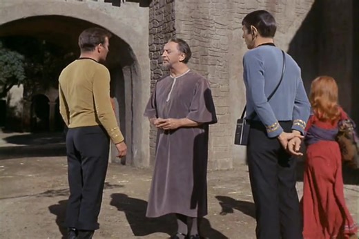 Starfleet Records. Starfleet Personnel: James T. Kirk, Captain of the USS Enterprise NCC-1701. Klingon-Federation War (code one). Organians. Stardate: 3198.4-3201.7 (2267) Assuming orbit, Kirk and Spock beam down to the planet, leaving Lieutenant Sulu in charge, with specific duties "to the Enterprise, not to us" and, if outnumbered, to avoid combat and immediately warn Starfleet. Upon beaming down to the surface of Organia, Kirk and Spock find a primitive, agrarian society whose people seem cur