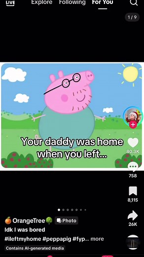 Peppa Pig: I Left My Home Meme