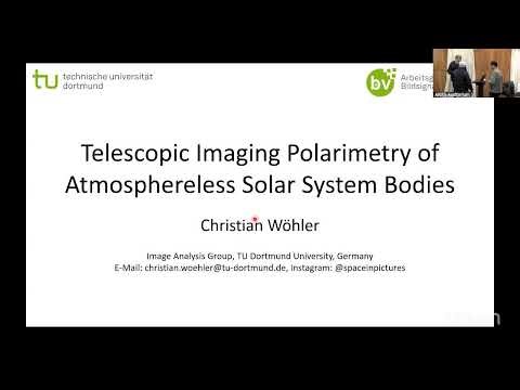Telescopic imaging polarimetry of atmosphereless solar system bodies