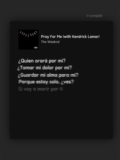 Pray For Me - The Weeknd & Kendrick Lamar 🫀 #theweekndedit #kendricklamar #prayforme #blackpanther #wakandaforever #theweekndeditor #lyricsspotify2022 #traduccionespañol #blackpantherthealbum #fypシ