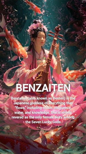Benzaiten: Japanese Goddess of Everything That Flows #goddess #mythology #myths #japan #benzaiten
