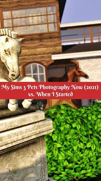 See the comparison of my game now in 2021 and back in 2011 when I started!#sims3 #horses #photography #gaming #ts3 #sims3horse