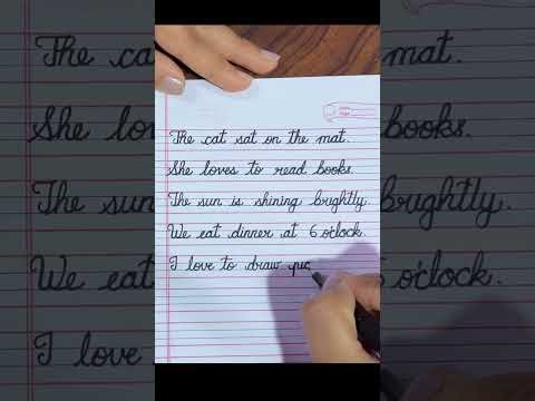 Beautiful Cursive Sentences ✍️ Slow and Neat Handwriting Practice