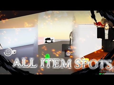 ALL ITEM SPAWN LOCATIONS | Jujutsu Shenanigans
