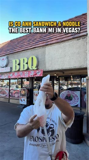 Finding the best banh mi in Las Vegas & one of the most recommended is Co Anh Sandwiches & Noodle Kitchen which is a tiny restaurant in Chinatown that is always packed! They are really affordable with everything but a couple things being under $15. Their Banh Mi Dac Biet is solid and checks all the boxes but their bread is a little dense and gummy for my preference which really lowered the rating. The last time I went a few months ago I thought the same but this time I tried it immediately. Co A