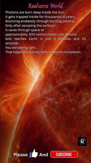 From the Sun’s Core to Your Eyes | Photon Travel Explained #universe