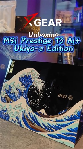 9.6K views · 23 reactions | Unboxing siêu phẩm limited MSI Prestige 13 AI+ Ukiyo-e Edition #laptop #xgear #unboxing #MSI #Ukiyoe | Xgear | Facebook