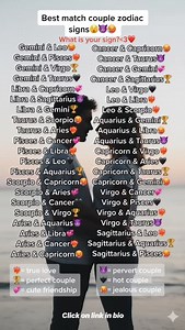 240 reactions · 47 shares | Best match couple zodiac signs.. | Astrology facts | Facebook