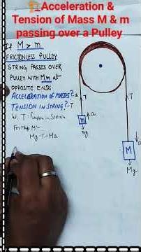 🏗Acceleration & Tension of Mass M & m = ?