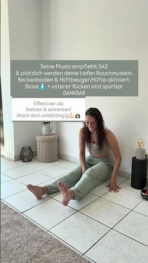 Hüftbeuger lockern + Blase stärken(OHNE HILFE)