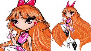 Custom Blossom Doll [ POWERPUFF GIRLS ?OOAK ]