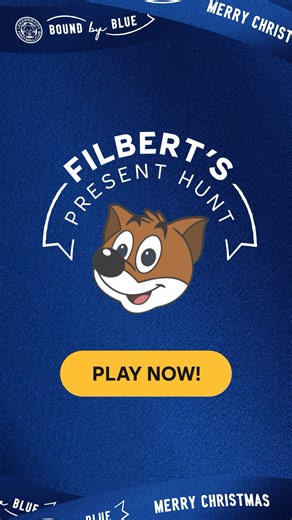 Filbert's Present Hunt is LIVE! 🦊 Play now in the LCFC App - find Filbert's presents around Leicester and redeem points to enter prize draws! 🎁 | Leicester City Football Club