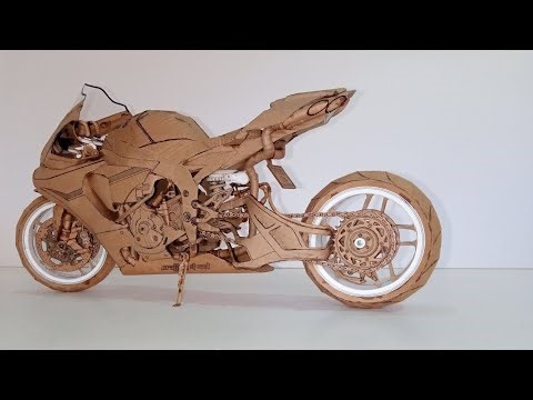 How to make a motorcycle out of cardboard #cardboard #motorcycle #artandcraft #diyprojects #viral