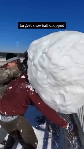 Largest snowball dropped #Amazing #Snowball #Hilarious #Funny #Share | Paul Steele