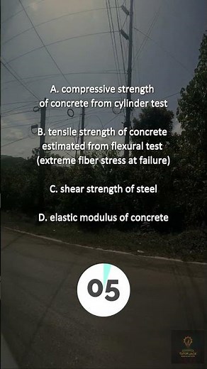 CELE/PRC Reinforced Concrete | Modulus of Rupture Definition MCQ | Flexural Strength Basics #shorts