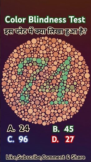 Eye Test | Color blindness test |Army medical test |ssc gd medical test #colorblindness #medicaltest