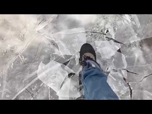 ASMR Shattering Ice | Walking on thin ice | Crunching Breaking Fracturing
