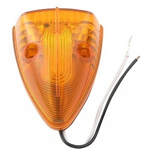 LED Trailer Clearance or Truck Cab Light - Submersible - 15 Diodes - Triangle - Amber Lens Optronics