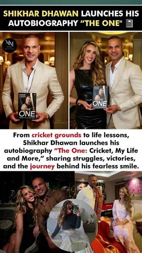 Shikhar Dhawan launches autobiography 📘#ShikharDhawan #CricketNews #IndianCricket #Autobiography