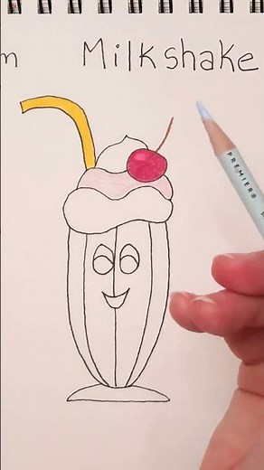 🍨How To Draw A Milkshake🍨