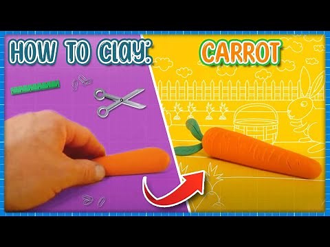🥕 How To Make A Carrot From Clay (Easy & Fun)