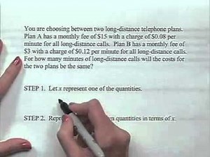 Applications of Linear Equations