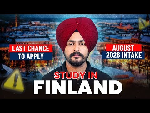 Study in Finland 🇫🇮 | Last Chance to Apply for August 2026 Intake I Joint Application Jan 7–21, 2026
