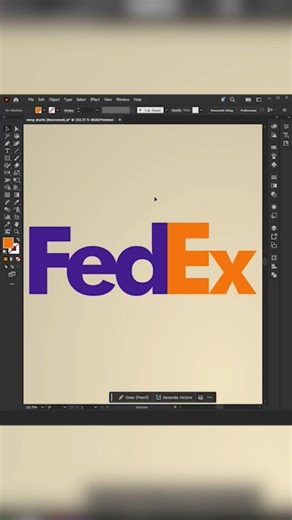 How to make the FedEx logo