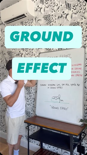 GROUND EFFECT, Do you actually understand what it is? When an aircraft flies at a height equal to or less than its wingspan, it enters ground effect. That means: • Downwash is reduced • Induced drag is reduced • Lift becomes more effective In simple terms, your aircraft feels like it has more lift and less drag close to the ground. That’s why landings can feel floaty and takeoffs can feel overpowered if you’re still within ground effect. Example: If your wingspan is 6m, you’ll be in ground effec