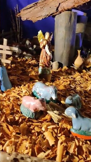 Christmas Crib making | Rustic Crib Ideas | Nativity scene | Presepe #christmascrib #nativityscene