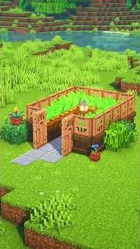 How to Build a Raised Garden Bed in Minecraft #minecraft #shorts