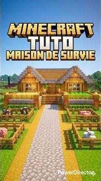 MINECRAFT - TUTO MAISON DE SURVIE 🏡