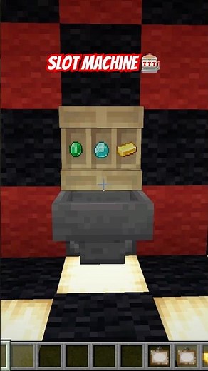 I Built Working slot machine in minecraft #minecraftbuilding #casino #minecraftshorts #minecraft