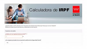 Madrid activa una calculadora virtual de ahorro fiscal en el IRPF
