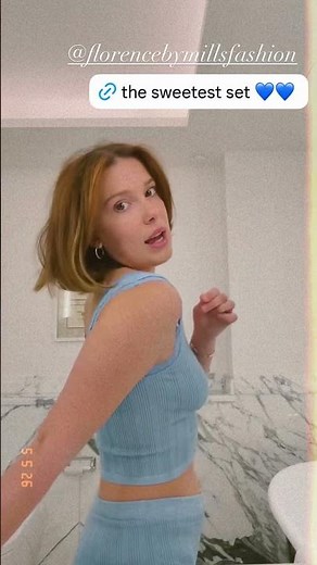 Millie Bobby Brown's Provence Blue lingerie try-on