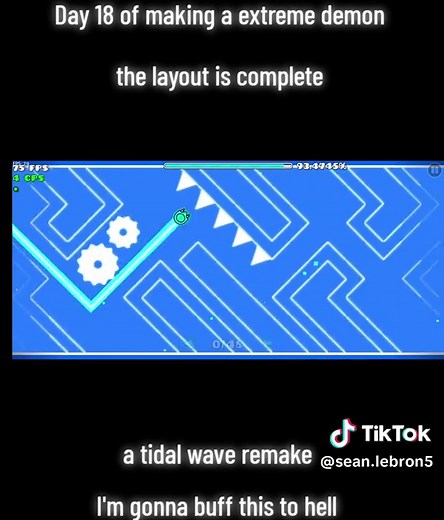 Day 18 of Creating an Extreme Demon in Geometry Dash